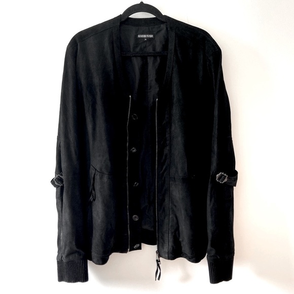 Alexandre Plokhov Suede Leather Bomber Jacket 50​​​​​ - Picture 1 of 13